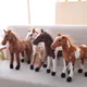 Peluche cheval de simulation réaliste pour enfants animal mignon zèbre beurre doux cadeau