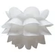 Abat-jour en plastique à suspension moderne lumière blanche décoration de maison de fleurs art