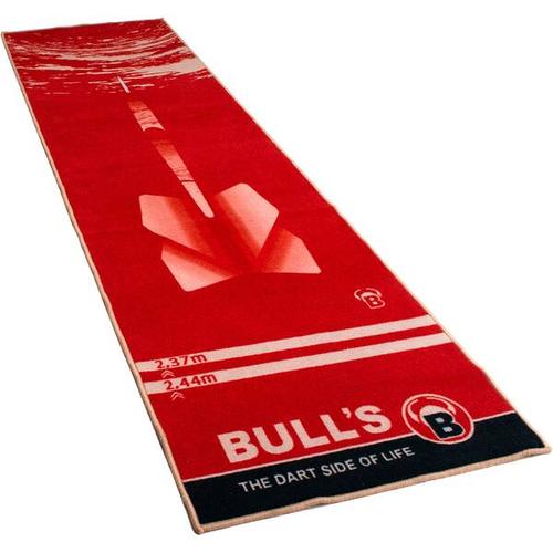 BULL'S Dartboard Carpet-Mat 180 red, Größe - in ROT