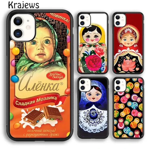 Süße russische Puppen Matri ochkas Handy hülle Abdeckung für iPhone 15 se2020 14 6 7 8 plus xs xr 11