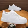 Leder Männer Weiße Turnschuhe Klassiker Atmungsaktive Komfort Casual Schuhe Männer Mode Outdoor Laufschuhe Paar Schuhe Größe 36-47