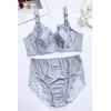 Plus Größe B C D E F G H 34 36 38 40 42 44 46 48 Damen Sexy Dessous Set Spitze Verstellbare Schultergurte Push-up-BH Sexy