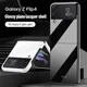 Für Samsung Galaxy Z Flip 4 3 Fall Luxus ultra dünne glänzende Oberfläche schwarz weiß Farbe falten