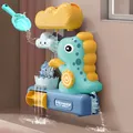 Baby Bad Wasser Spielzeug Cartoon Tiere Dinosaurier Rohr Montage Bad Dusch kopf Kinder baden spielen