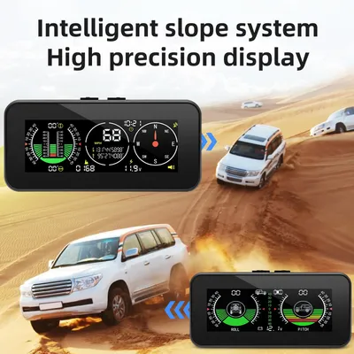 M60 Head Up Display Geschwindigkeit Neigung Meter Digital GPS Neigungsmesser Auto Kompass Übergeschwindigkeit Alarm Off Road Zubehör Tachometer