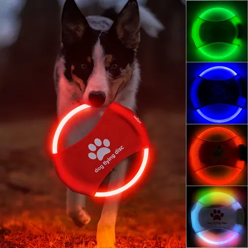 Hund Flugs ch eiben 3 Modi Licht glühend LED Luminus trainning interaktives Spielzeug Spiel Flugs ch