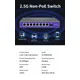 Hisource 4 8 port 2 5g ethernet switch kein poe netzwerk switch mit 1*10g sfp port für ip