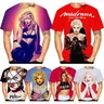 Sommer neue Mode Pop-Sängerin Schauspielerin Madonna 3D-Druck T-Shirt Tops Herren bekleidung lässig