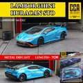 Maßstab 1/64 Metall Mini-Automodell Lamborghini Aventador sto Roadster blau Replik Miniatur Kunst