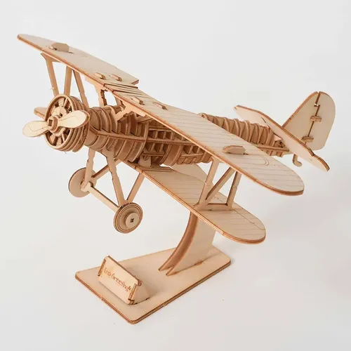 Lasers ch neiden DIY Segelschiff Zug Flugzeug Spielzeug 3D Holz Puzzle Spielzeug Modell Kits