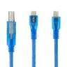 Cavo USB da 30CM per Uno R3/Nano/MEGA/Leonardo/Pro Micro/DUE blu cavo USB/Mini USB/Micro USB di alta