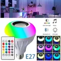 RGB Colorful Music Remote Control lampadina a LED Led Smart Lights Bluetooth Music Bulb Lamp E27 12W