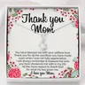 Grazie mamma alla collana della mamma regalo della mamma romantica da figlia collana della mamma