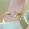 Damen ovale Regenbogen Edelstein Licht Luxus Armbanduhr Mode elegante wasserdichte Armbanduhr