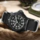 Addies Top Herren Militär uhr Leucht rohr Nylon armband Uhr Luxus Edelstahl Sport Männer Quarz