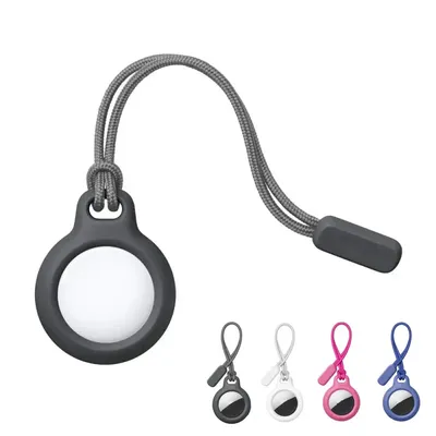 Für Apple Airtags Locator Tracker Airtag Hülle mit Schlüsselanhänger Silikon Anti-Verlust Hülle Halter Schutzhülle für Air Tag