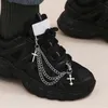 Mode Charme Kreuz Quaste Anhänger Boot Schuh Kette Schmuck für Frauen Unisex 2023 Trendy Sport Schuhe Kette Party Schmuck Geschenk