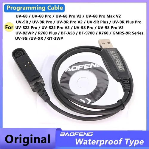 Boafeng UV-9R pro v2 usb programmier kabel uv68 pro max v2 programm kabel für UV-S22 pro v2 UV-98