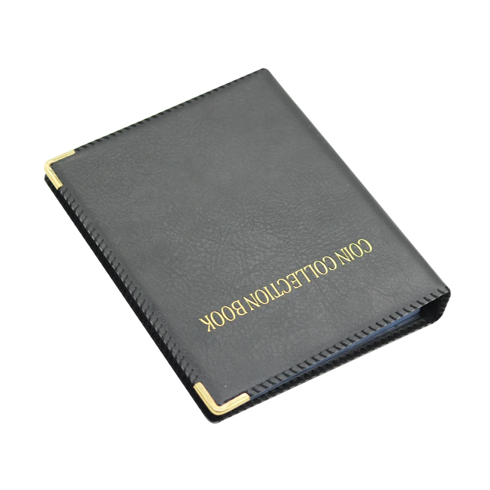 Münzsammelbuch mit 480 Fächern, 20 Seiten, Münzsammelhalter, Drahtbindung für 20/25/27/30 mm Münzstempel, Währungssammlung Image