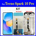 For Tecno Spark 10 Pro KI7 6.8 "LCD mit Rahmen für Tecno Spark 10 Pro Ki7 Bildschirm Touch Digiti