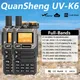 Quansheng UV-K6 Walkie Talkie 5W Air Band Radio Tyep C Carica UHF VHF DTMF FM Scrambler NOAA Frequenza wireless Radio CB bidirezionale