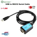 Cavo da USB a RS232 Chip FTDI DB9 Maschio Convertitore adattatore da RS232 a USB ad alta velocità da 1,8 M per Win10/11/Linux Industrial
