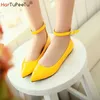 Lolita Wohnungen Frauen 2024 Kleid Schuhe Größe 50 Candy Farbe Spitz Sommer Herbst Mary Jane Schuhe PU Leder Zapato Mujer