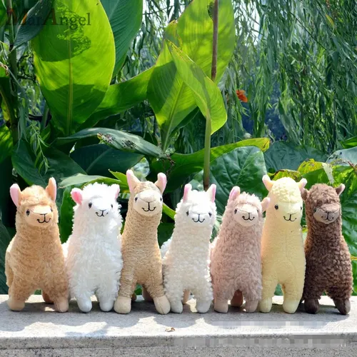 Schöne 23cm Weiß Alpaka Lama Plüsch Spielzeug Puppe Tier Stofftier Puppen Japanischen Weichen Plüsch