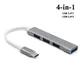 Hub USB C 4 in 1 Hub multifunzionale USB Type-C a 4 porte con funzione USB 2.0 3.0 OTG adattatore