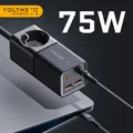 VOLTME 75W stazione di ricarica caricatore USB C ciabatta portatile per iphone 15 GaN caricabatterie