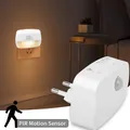 LED Night Light EU Plug In Smart Motion Sensor Light 220V lampada da parete per Home navata WC