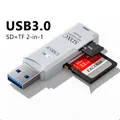 Lettore di schede USB 3.0 Lettore di schede di memoria per schede SD TF Adattatore per lettore di schede smart ad alta velocità 2 IN 1 per accessori per PC portatili