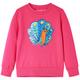 vidaXL Kids' Sweatshirt Bright Pink 116