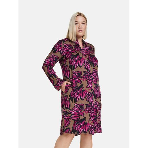 Samoon Blusenkleid Damen braun, 48