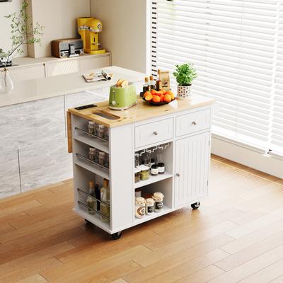 Kitchen Island with Power Outlet