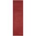 2' X 8' Brick Red Non Skid Indoor Outdoor Runner Rug - 6' x 7'