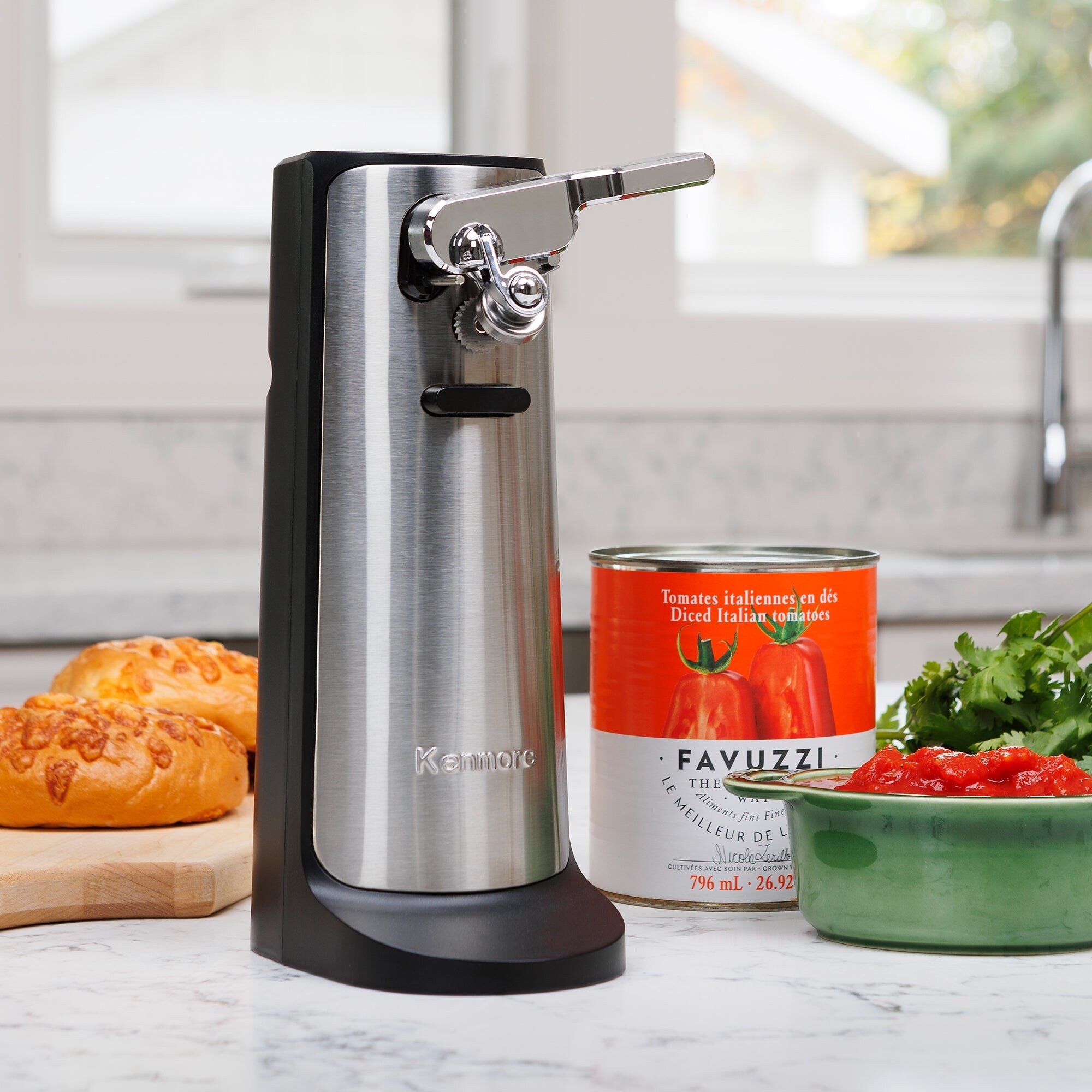 Kenmore 3-In-1 Automatic Electric Can Opener, Knife Sharpener