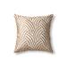 Ann Gish Trevi Linen Blend Pillow Cover & Insert Down/Feather/Linen | 24 H x 24 W x 1 D in | Wayfair PWTE2424-GLD-SIL