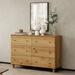 6 Drawers Dresser for Bedroom, Wooden Wide Chest of Drawers