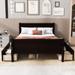 Full Size Wood Platform Bed with 4 Drawers and Streamlined Headboard & Footboard Storage Bed Frame for Kids Teens Adults