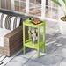 Polytrends Laguna All Weather Poly Outdoor Side Table - Two Shelf/ 36"