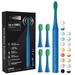ARISSON Sonic Electric Toothbrush for Adults and Kids 1.5H Fast Charge for 90 Days 40 000 VPM Ultrasonic Electric Toothbrushes with 2 Mins Smart Timer 1.6 Oz Travel Toothbrush Azure Blue