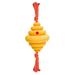ZTGD Interactive Dog Toy Ball with Rope Honeycomb Shape Multi-functional Teeth Cleaning Food Dispensing Outdoor Play Toy