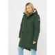 Winterjacke DERBE "Festholm" Gr. 40, grün (kombu green, off white) Damen Jacken Winterjacken