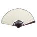 Leylor Folding Fan-10 Inch Folding Fan Wedding Decoration Dance Gift Craft Paper Fan(White)