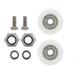 Jadeshay Greenhouse Door Wheels 30mm Diameter Garden Sliding Door Roller Replacement Kit Sliding Door Fittings Heavy Duty Door Runner