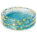 [Pack of 3] 59x21in Inflatable Swimming Pool Blow Up Family Pool For 3 Kids Foldable Swim Ball Pool Center w/ 3 Velvets Water Drain Plug For Indoor Backyard Beach