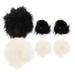 6pcs Faux Fur Pom Poms Artificial Fur Ball Pendants Simulation Fur Ball Decors