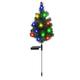 Solar Christmas Tree Lights Outdoor Waterproof Solar Small Christmas Trees for Outdoor Decorations LED Christmas Solar Decorations Solar Powered Mini Xmas Tree with Lights for Outside Pathway Yard