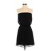 Express Casual Dress - Mini: Black Solid Dresses - Women's Size Small